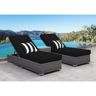 mid century modern patio furniture 1950's solis lusso 3piece chaise lounge set blk cushions blkwht pillows buy rattan midcentury modern outdoor lounges online at mid century modern patio furniture 1950's solis lusso 3piece chaise lounge set blk cushions blkwht pillows buy rattan midcentury modern outdoor lounges online at